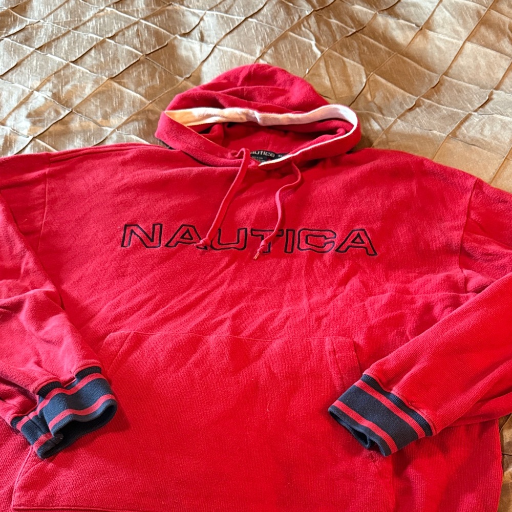 Nautica Classic Red Pullover Hoodie
